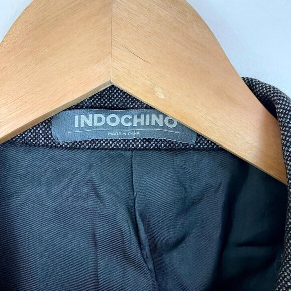 Indochino Men's Blazer Suit Jacket Size 41 Brown Wool Single-Breasted 2 Button - Picture 5 of 16